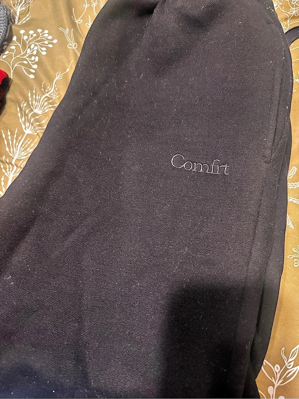 Comfort Black Sweatpants Size Medium